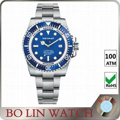 Special design stainless steel band watch for men luxury brand automatic watch