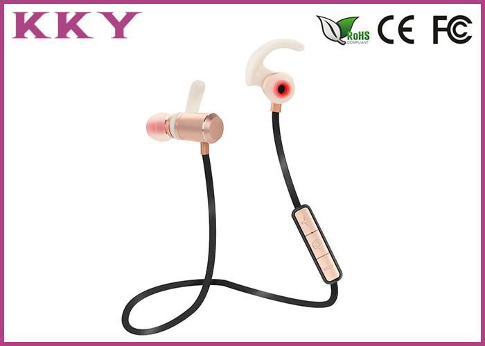 Sports In Ear Headphones , Wireless Sweatproof Headphones Alloy Metal Material 3