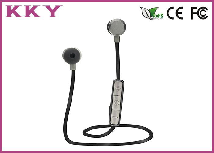 Sports In Ear Headphones , Wireless Sweatproof Headphones Alloy Metal Material 4