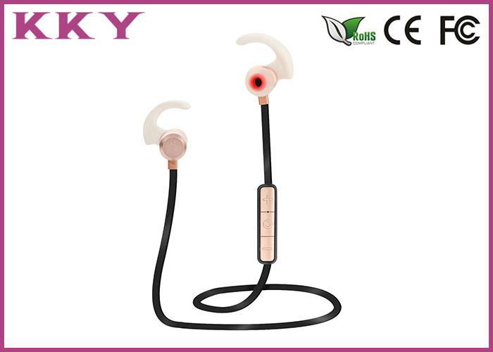 Sports In Ear Headphones , Wireless Sweatproof Headphones Alloy Metal Material 5