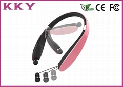 Sports Style Neckband Bluetooth Headphones In Ear with FCC / CE / RoHS