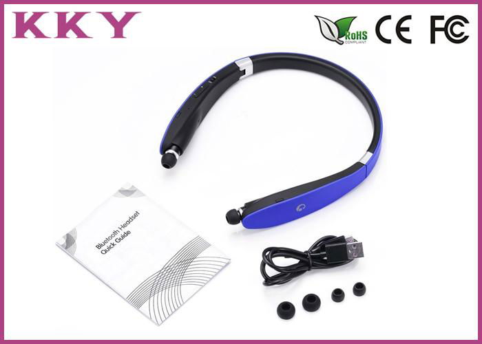 Sports Style Neckband Bluetooth Headphones In Ear with FCC / CE / RoHS 4