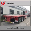 Customize 40ft tri-axle platform flatbed semi trailer 3