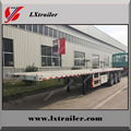 Customize 40ft tri-axle platform flatbed semi trailer 4