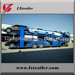LiangXiang Double Platform Hydraulic Car Carrier Semi Trailer