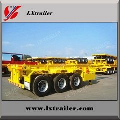 20FT 40FT Container transport skeleton semi trailer with twist locks