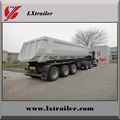 Hot sale U type or Rectangle type hydraulic lifting dump tipper semi trailers 3