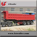 Hot sale U type or Rectangle type hydraulic lifting dump tipper semi trailers