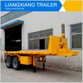 2 axles 20ft 3 axles 40ft self loading flatbed container semi trailer 5