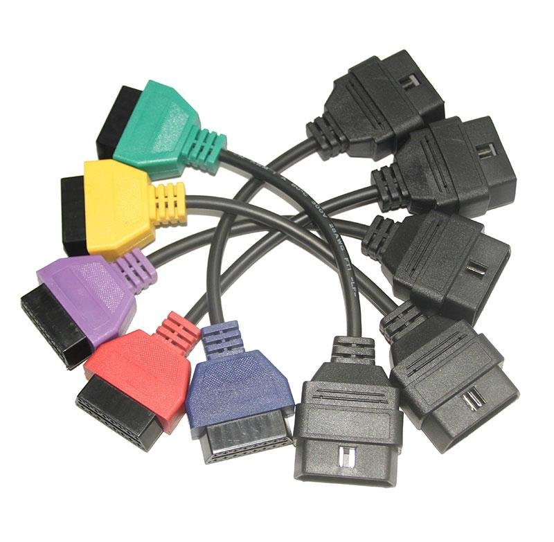 for FIAT ECU Scan Adaptors OBD Diagnostic Cable Five Colors
