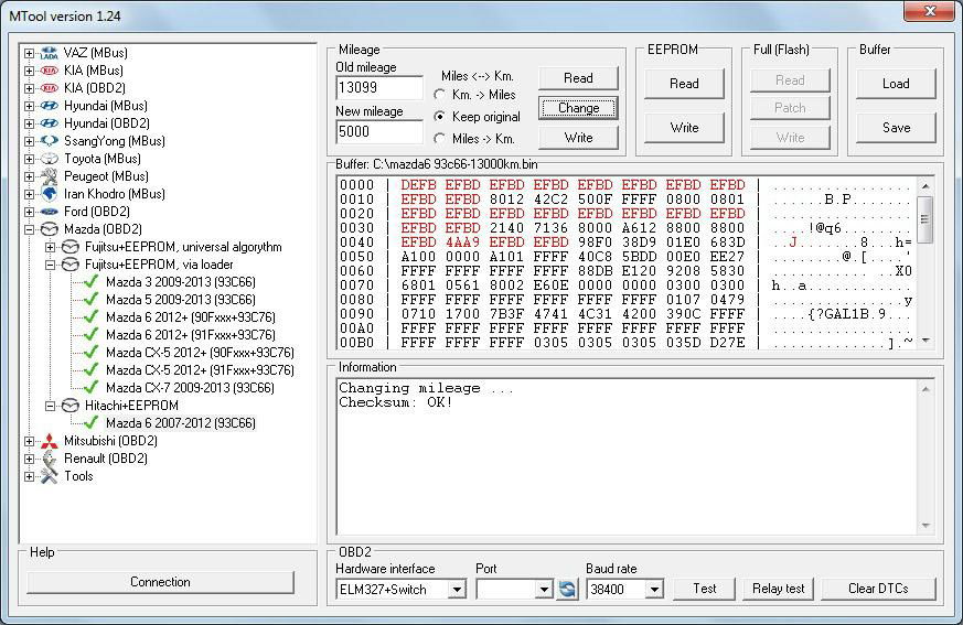 MTool 1.31 Super Mileage Software go with ELM327 2