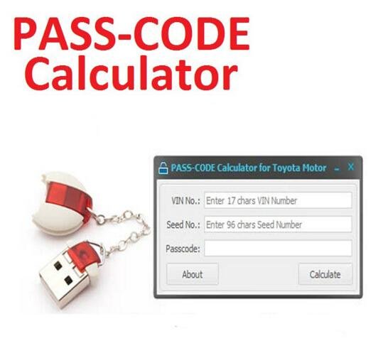Pass Code Calculator Auto Key Programming for Toyota Lexus Scion