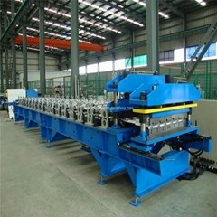 Automatic glazed steel tile forming machine