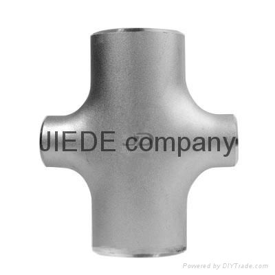  ASTM a403 stainless seamless JIEDE cross(straight,reducing)