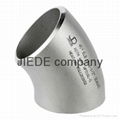 stainless seamless 45degree elbows