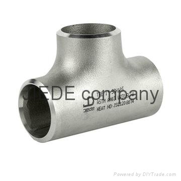A403 stainless seamless straight or reducer tees B16.9