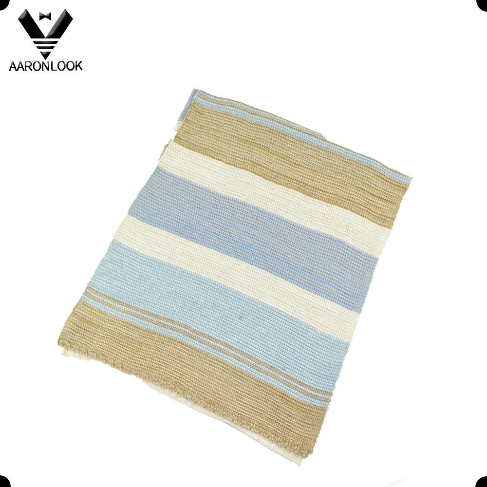 Winter Beautiful Stripe Big Womens Knit Scarf 2