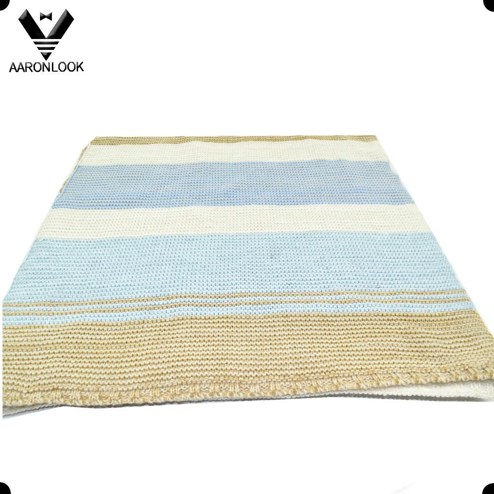 Winter Beautiful Stripe Big Womens Knit Scarf 3