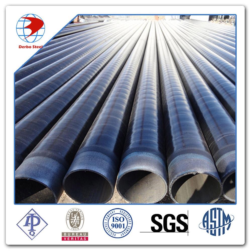 4" SCH40 API5L Gr.B, PSL1 3LPE Coating seamless steel pipe