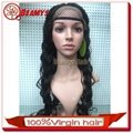 frontal lace wig full lace wig with 100 virgin hair factory price  3
