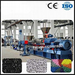 Black masterbatc extruder pelletizing line 