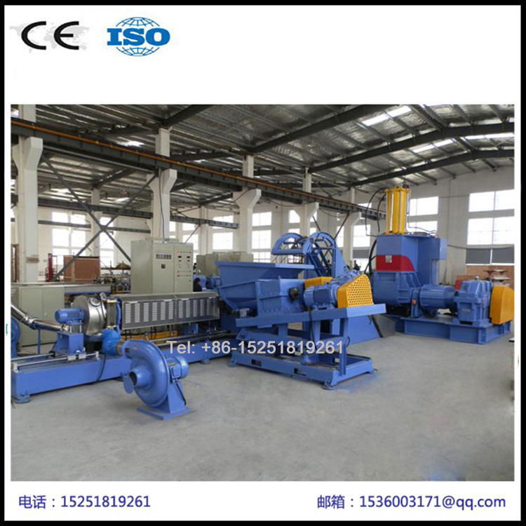 PP PE Caco3 compounding extruder pelletizing line  2