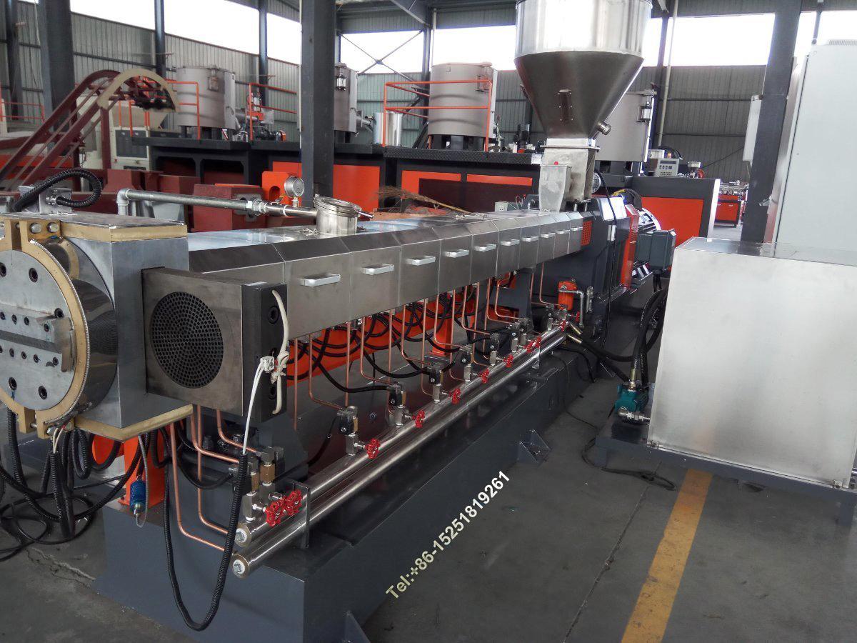 WPC wood plastic extruder pelletizing line  5