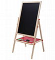 School kids wooden blackboard Foldable whiteboard easel with stand 3