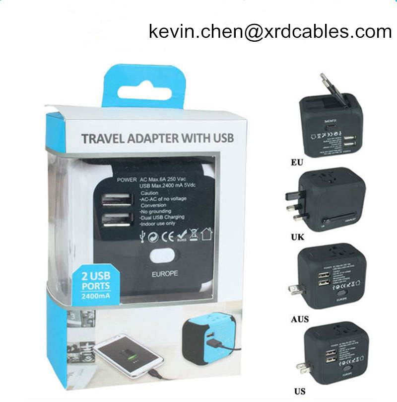 Travel Plug Adapters All in 1 Travel Adapter Worldwide Universal Socket Converte 3