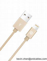 Braided Lightning to USB Cable 3 Feet for iPhone 7 Apple MFi Certified