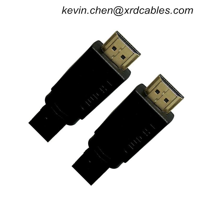 High speed Gold Plated Plug Male-Male flat HDMI Cable 1.4 Version HD 1080P 3D fo 4