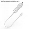 USB Car Charger 2.1A with 0.75m Micro USB Cable for xiaomi Samsumng Huawei