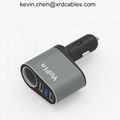 12-24V 3.1A Dual USB Car Charger Adapter With Voltage Current Display Charger Ca
