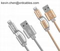 2in1 Cable Micro usb to 8 Pin Adapter