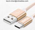 USB type-c cables for xiaomi mi5 Oneplus LG Nexus 5x huawei samsung letv usb typ 3