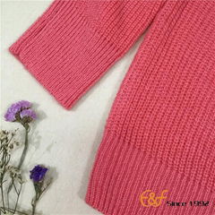 Ordinary Style Girl Sweater with Embroidery