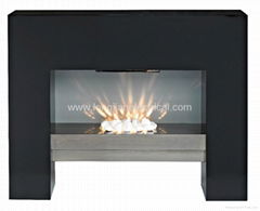 LED MDF Free Standing Electric Fireplace