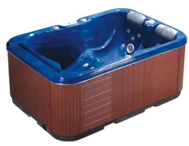 Rectangle hydro massage two person outdoor spa bathtub pool(Rose)