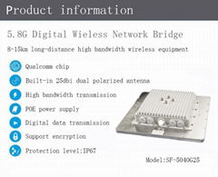 15km 25dBi High Gain Network Bridge