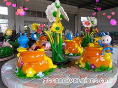 Amusement Theme Park Rides Coffee Cup Equipments Flower Coffee Cup