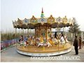 Good quality amusement carousel ride merry-go-round for kids 2