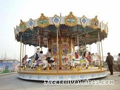 Good quality amusement carousel ride merry-go-round for kids