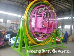 Mobile Rides For Events Gyro Loop Rides 3D Human Gyroscope