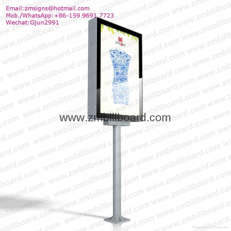 Lamp post advertising light box advertising billboard 