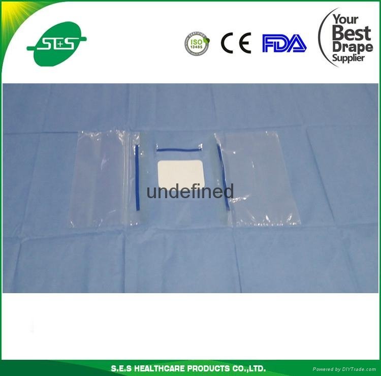 Factory Price Ophthalmic Eye Drape with  Fluid Colletion Pouch