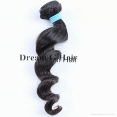  top quality loose wave virgin human hair weft