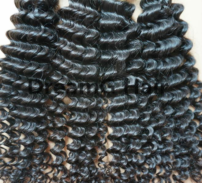 deep wave natural hair wefts natural curly hair 5