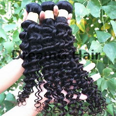 deep wave natural hair wefts natural curly hair