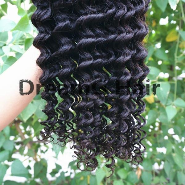 deep wave natural hair wefts natural curly hair 4