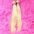 straight blond human hair weave color613# 1